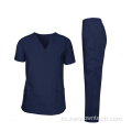 유니섹스 패션 디자인 간호사 보호 스크럽 유니폼 세트